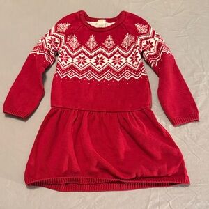 Gymboree Red and White Knit Kids Dress - Size 6